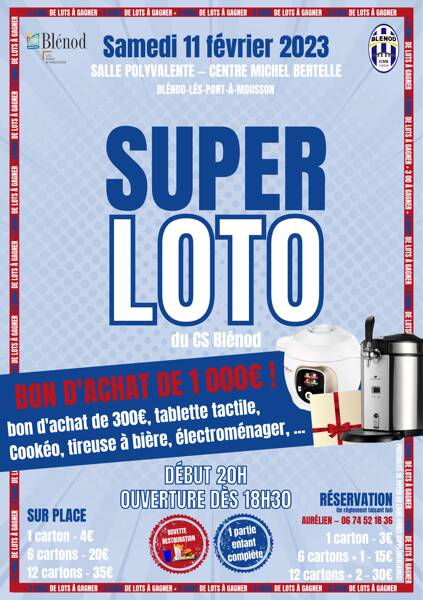 SUPER-LOTO / Bon d'achat de 1 000€