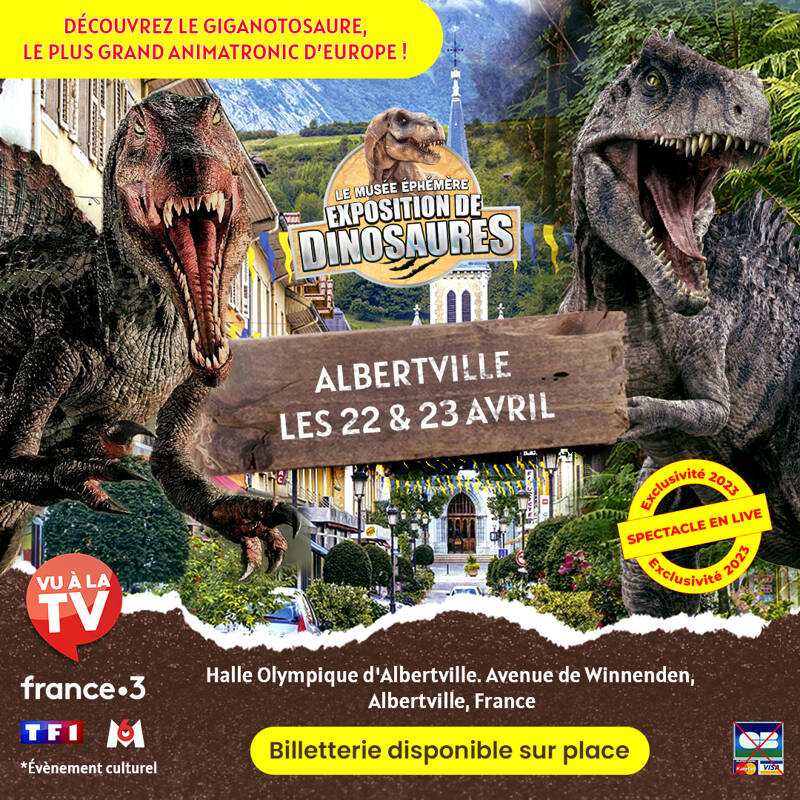 Albertville: les dinosaures arrivent ! (by le musée éphémère®)