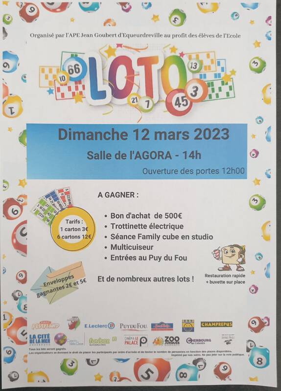 Loto APE Jean goubert 2023