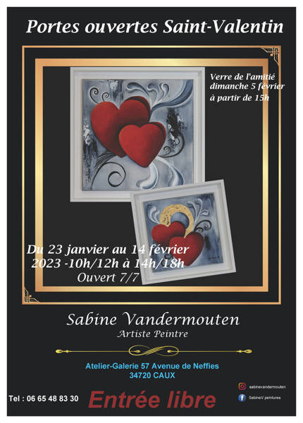 Sabine Vandermouten -Portes Ouvertes Saint-Valentin à Caux