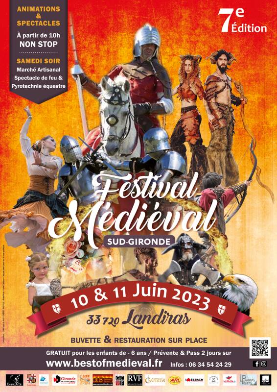 7ème édition Festival Médiéval Sud Gironde (10/11 Juin 2022, 33 720 Landiras)