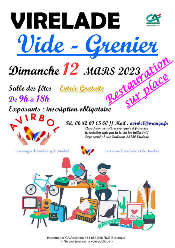 Vide-Grenier - Avirbol