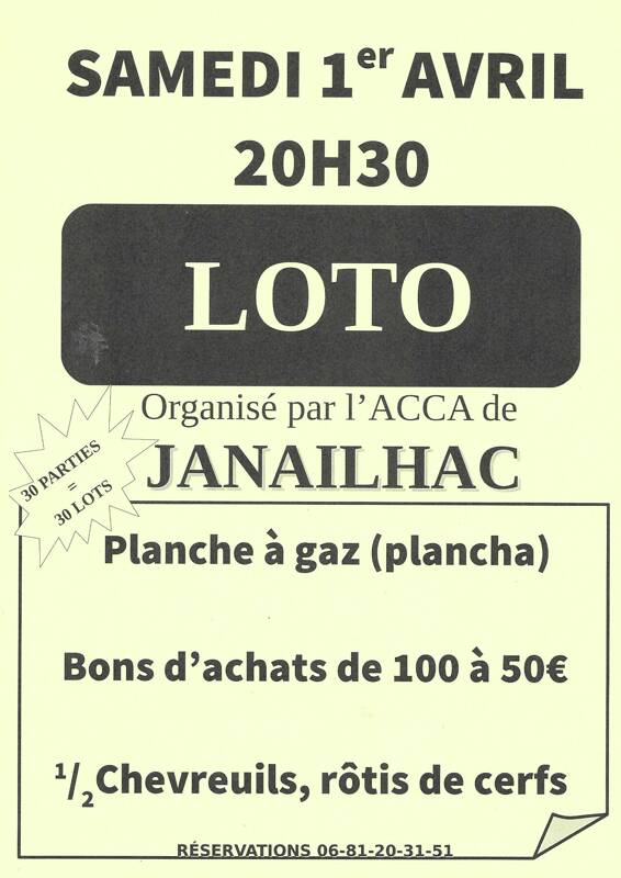 loto de la chasse