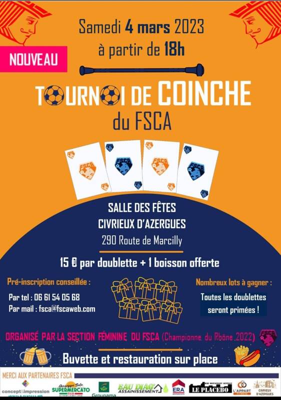 Tournoi de coinche du FSCA