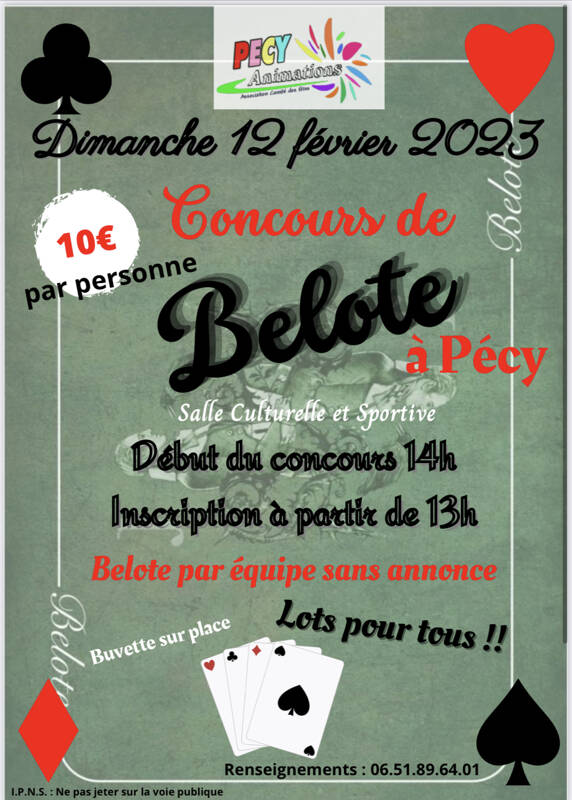 CONCOURS DE BELOTE