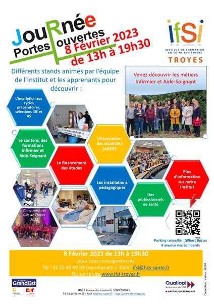 Journée Portes Ouvertes IFSI / IFAS de Troyes