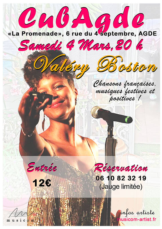 VALERY BOSTON Concert Chansons françaises