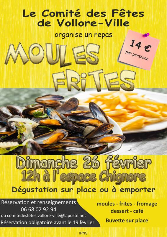 Repas Moules/Frites