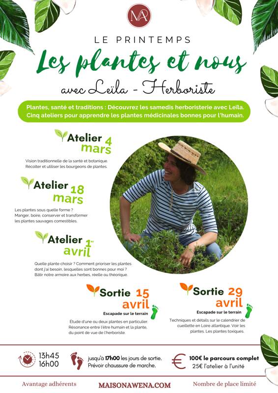 Le Printemps, les plantes & Nous ; un parcours botanique avec Leïla Si Moussa