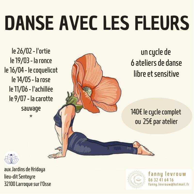 Danse avec les fleurs - L'ortie (atelier 1) - Danse libre et sensitive