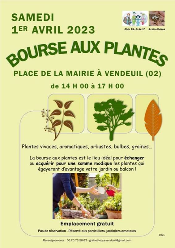 Bourse aux plantes à Vendeuil