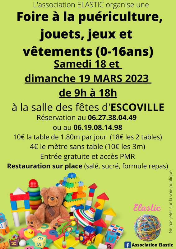 Foire aux jeux, jouets, puériculture et vêtements enfants