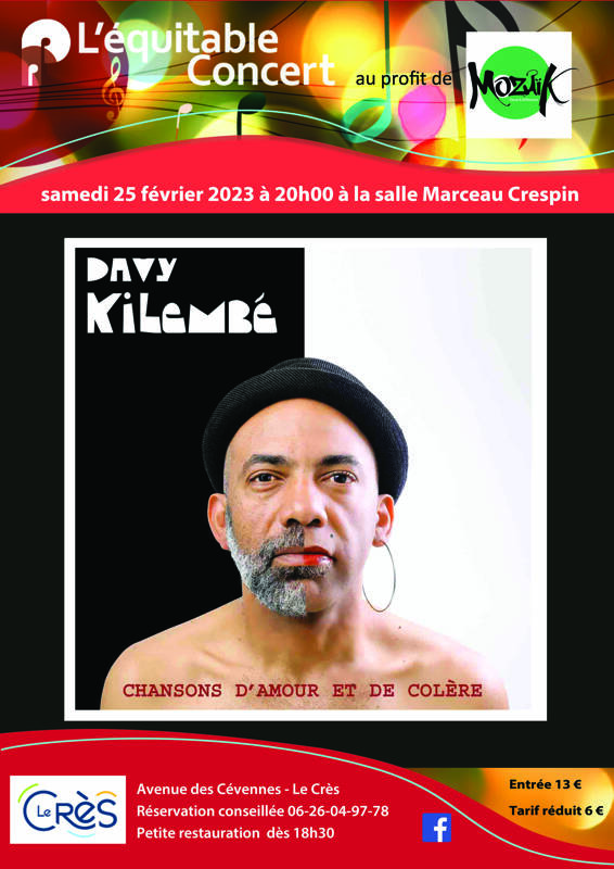 Davy Kilembé en concert