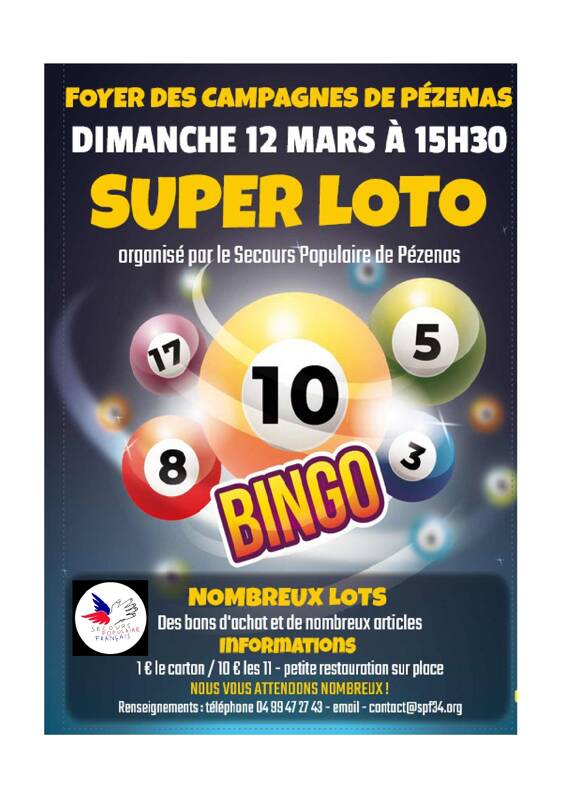 Super loto du Secours Populaire Français