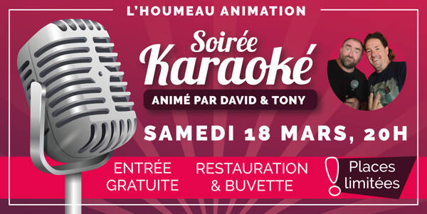 Soirée Karaoké à l'Houmeau animée par Tony et David