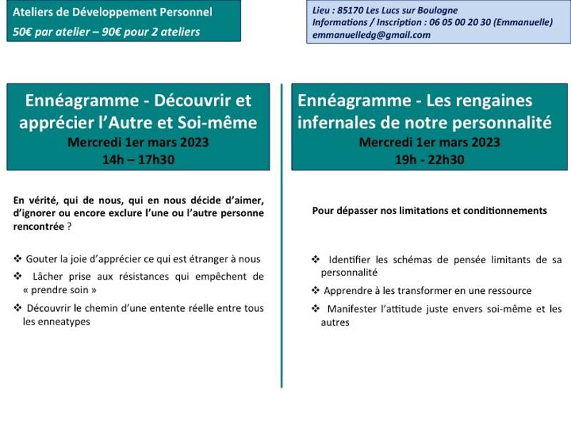 Ateliers de Développement personnel