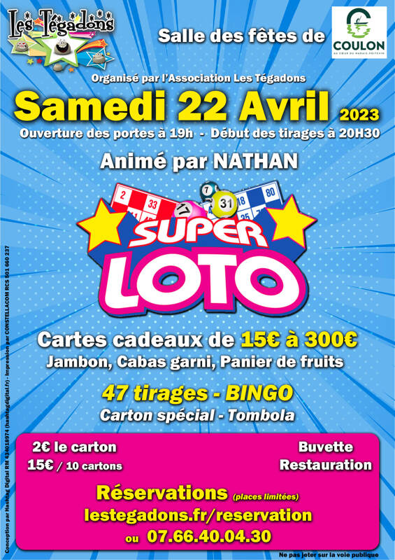 Super Loto des Tégadons à Coulon