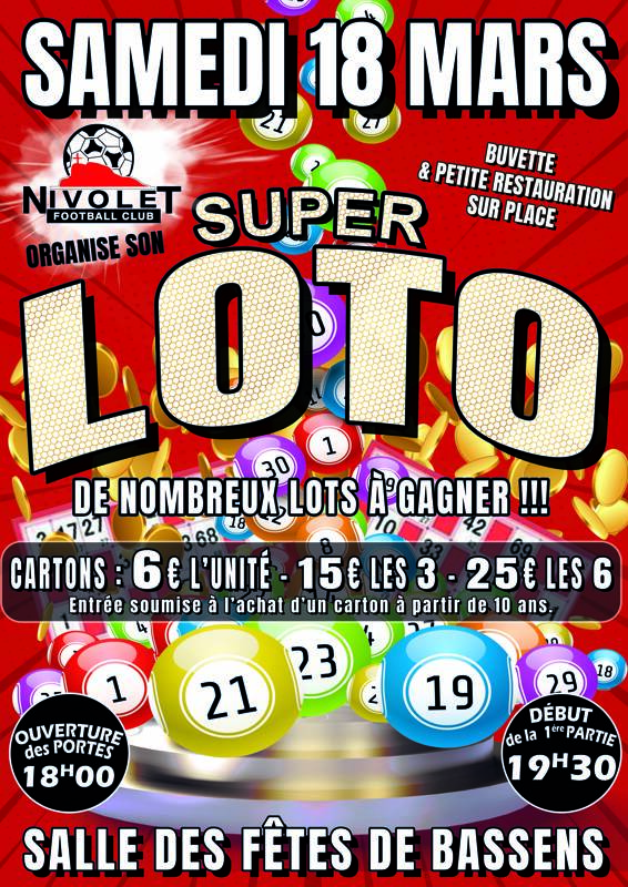 SUPER LOTO DU FC NIVOLET