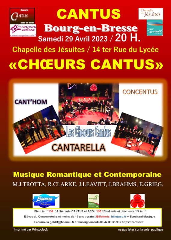 Trois Choeurs pour un Concert.