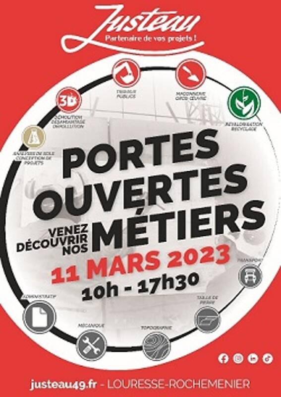 Justeau - Portes Ouvertes Métiers le 11 mars 2023