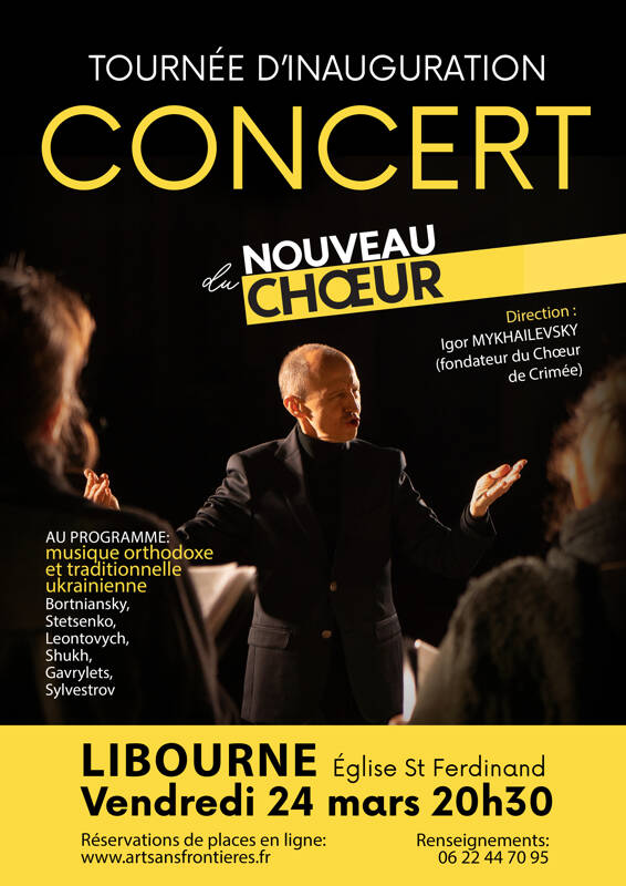 Concert du Nouveau Choeur direction Igor MYKHAILEVSKY