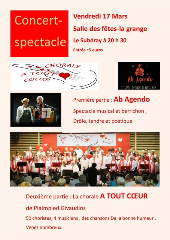 Concert chorale A TOUT COEUR