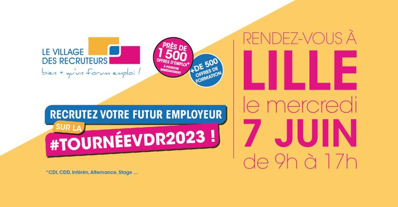 Le village des recruteurs de Lille 2023