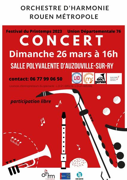 Concert de l'OHRM à Auzouville sur Ry