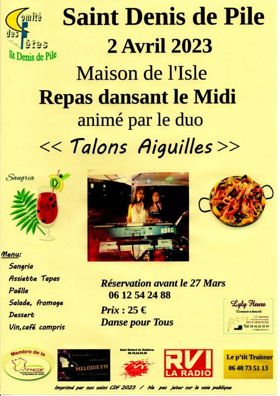 repas dansant le midi