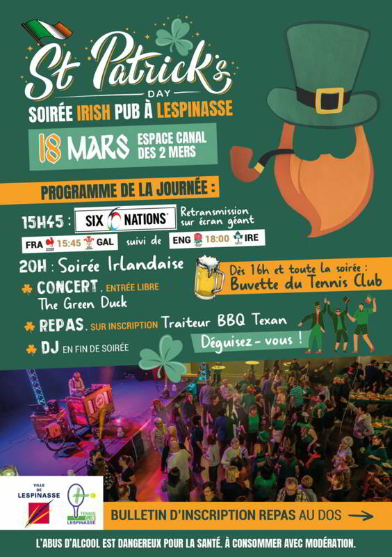 FÊTE DE LA SAINT-PATRICK – 2ème édition