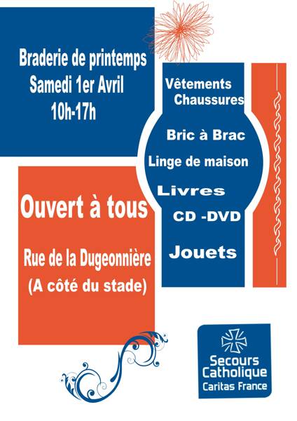 Braderie du printemps du secours catholique