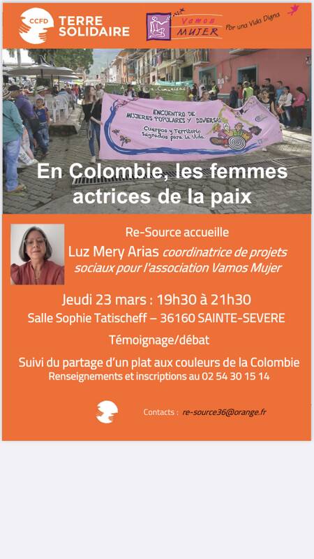 Conférence et animation pour l’association colombienne féministe de Luz Mery