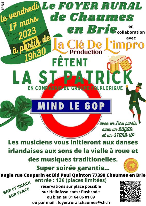 soirée concert de la Saint Patrick