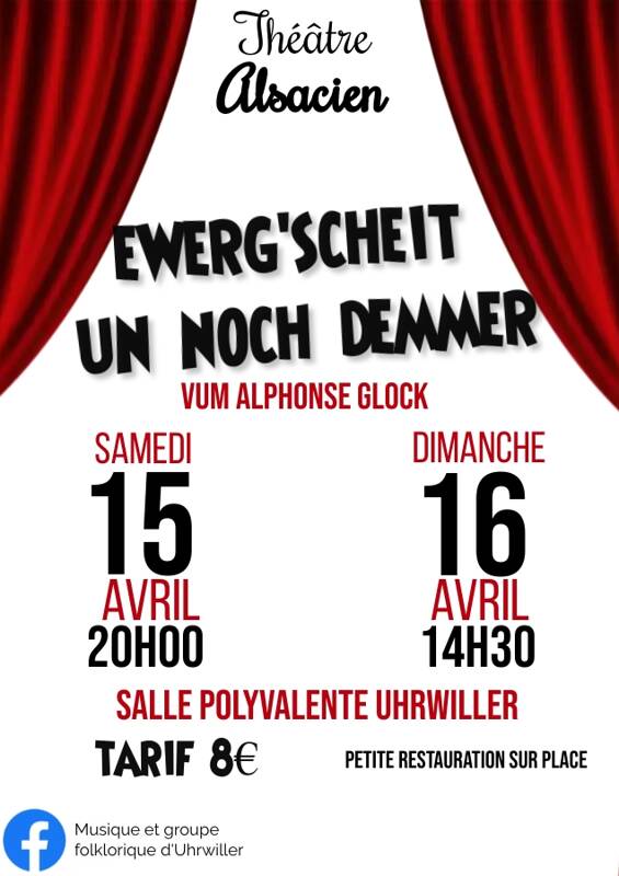Théâtre alsacien : Ewerg'scheit un noch demmer