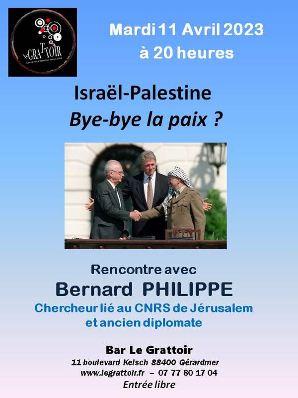 Israël-Palestine  Bye-bye la paix ?