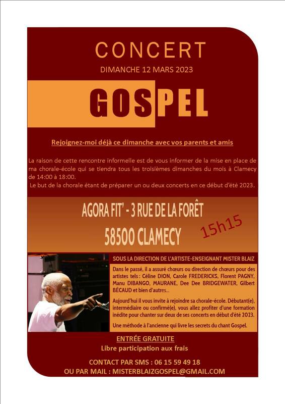 CONCERT DE GOSPEL _ MISTER BLAIZ