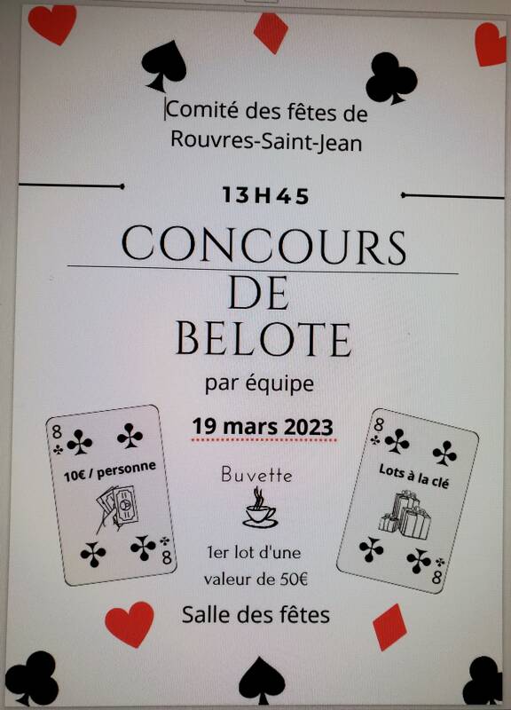 Concours de Belote par équipe