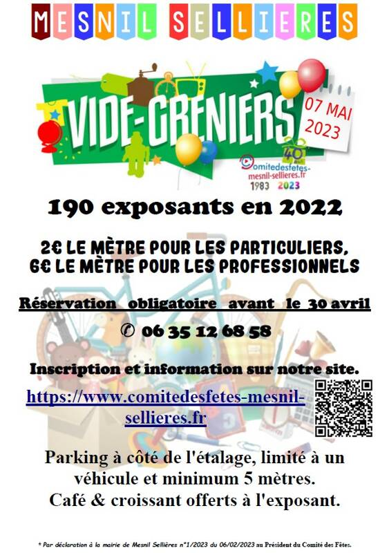 25ème Vide grenier de MESNIL SELLIERES