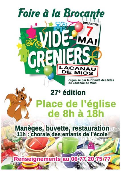 27ème foire à la Brocante et Vide-Greniers