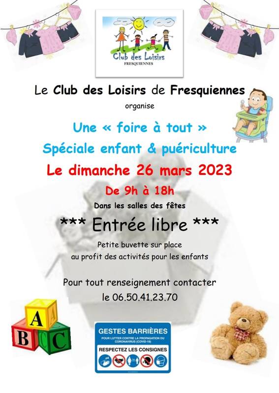 Foire à Tout spéciale enfants et puériculture