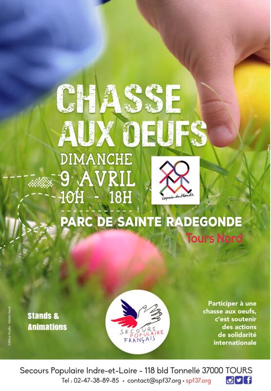 Chasse aux oeufs au Parc Ste Radegonde à Tours