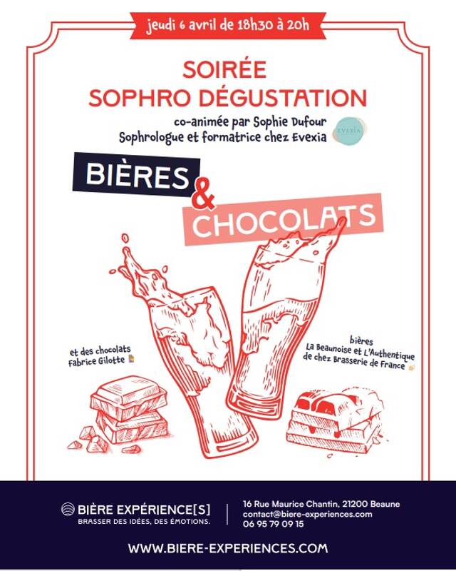 Atelier sophrodégustation Bières & Chocolats