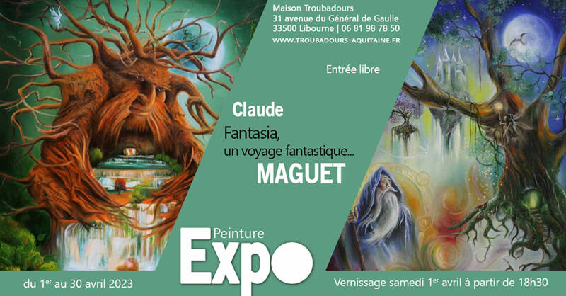 Vernissage exposition peinture Claude Maguet