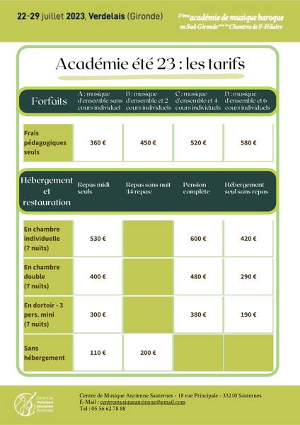 17ème académie de musique baroque (académie d'été)