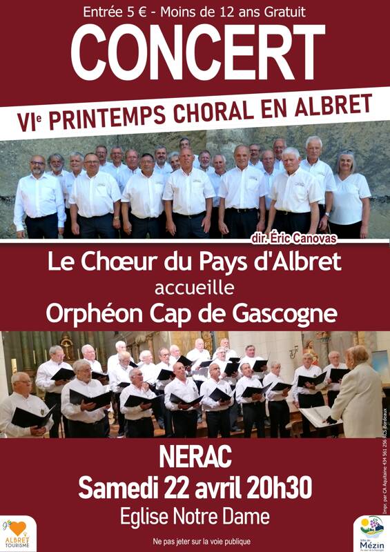 VI ème PRINTEMPS CHORAL EN ALBRET jour 1