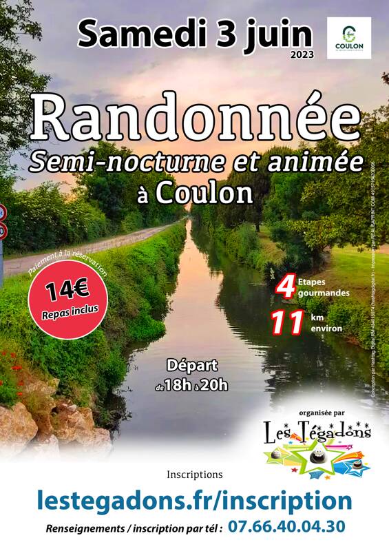 Randonnée Gourmande Semi-nocturne à Coulon