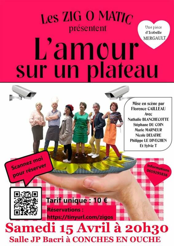 Théâtre L'amour sur un plateau à Conches-en-Ouche