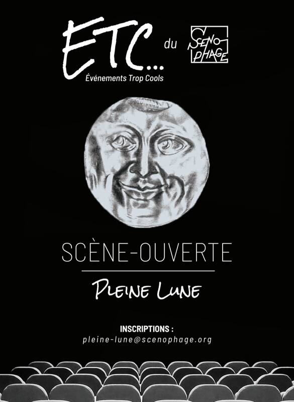 Scène ouverte de la pleine lune