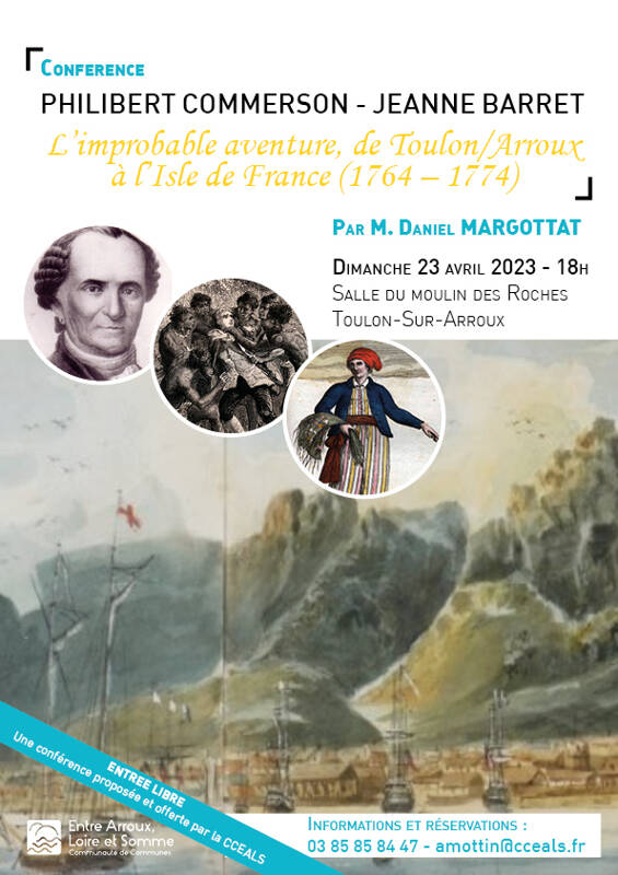 Conférence Philibert Commerson – Jeanne Barret : l’improbable aventure...