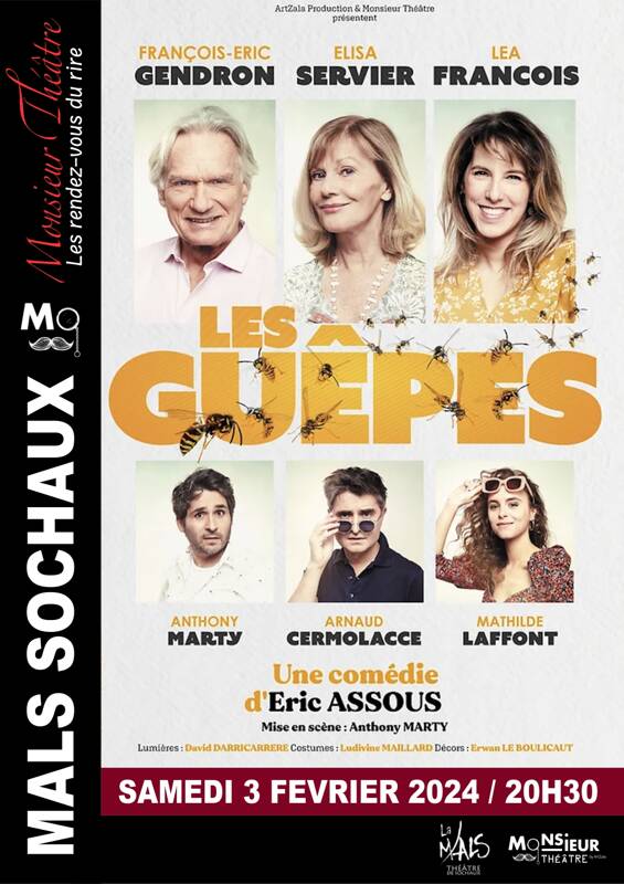 Les guêpes avec François-Eric GENDRON, Elisa SERVIER, Léa FRANCOIS